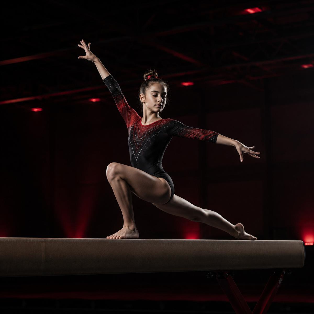 Young gymnast training at Apex Gymnastics Academy