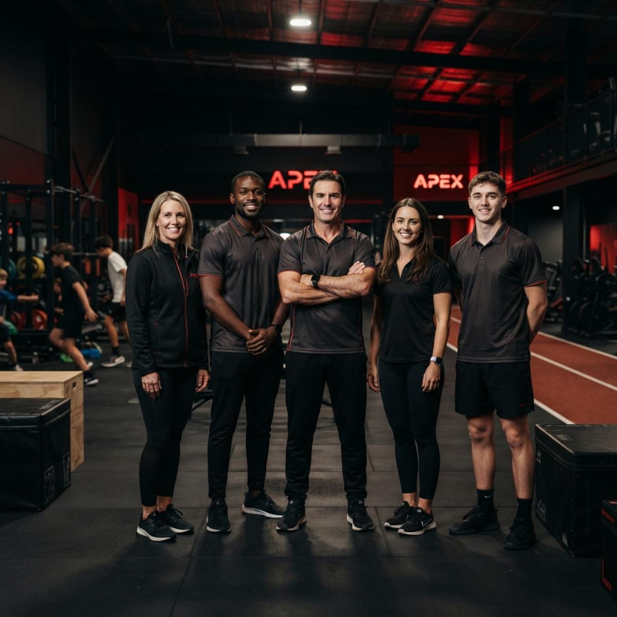 Apex Athletes Academy staff and leadership
