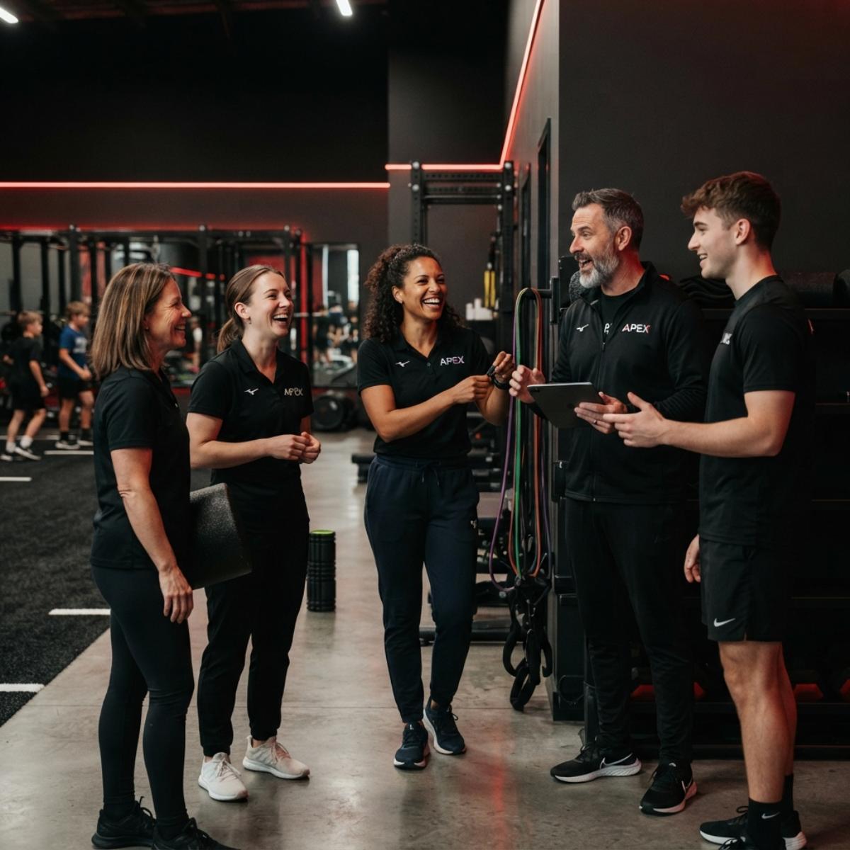 Collaborative workplace culture at Apex Athletes Academy